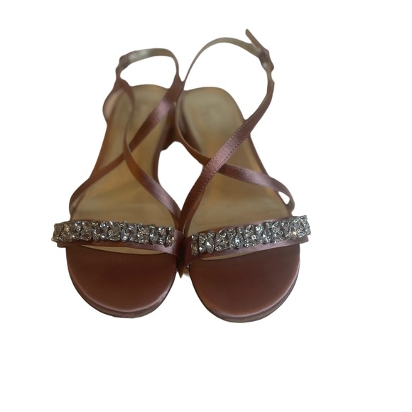 Naturalizer Strappy Sandals Mauve Crystal Embellishments Size 9M - Picture 8 of 8